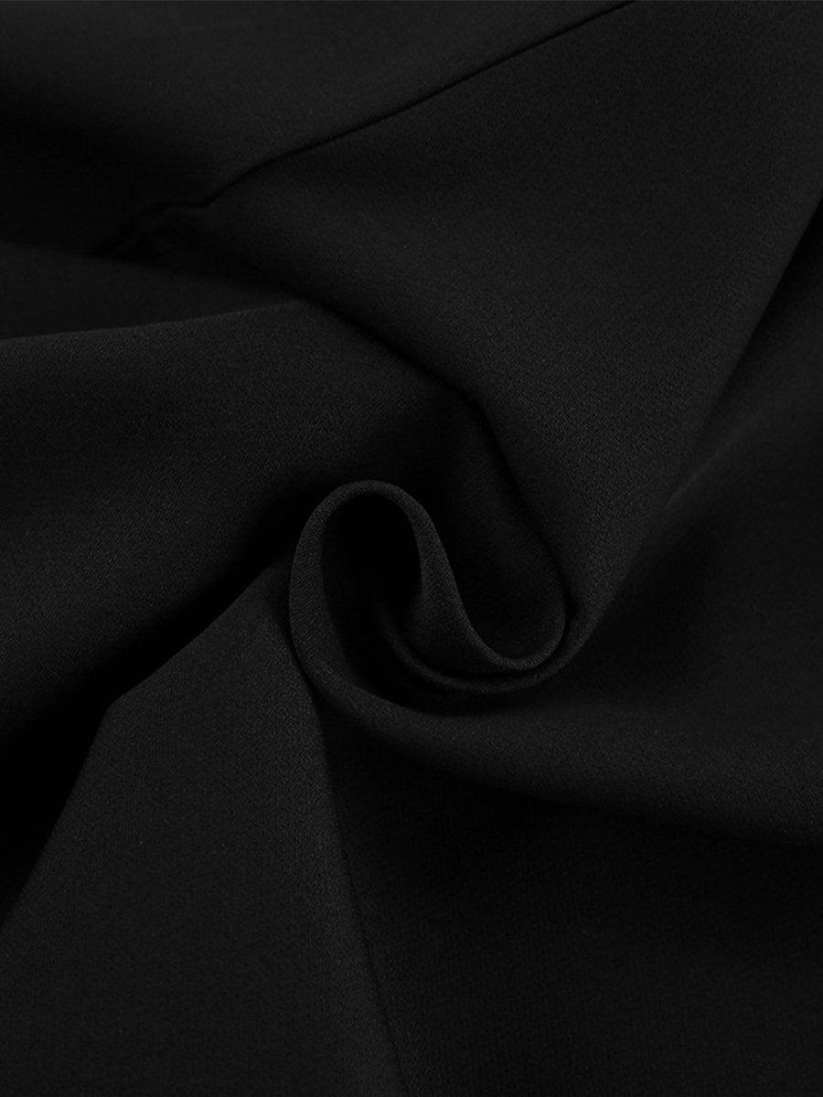 Chic Contrast: High-Waisted Black and White Wide-Leg Pants