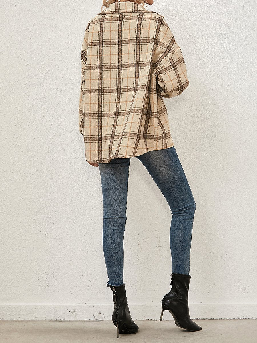 Fashionable Plaid Print Shirt