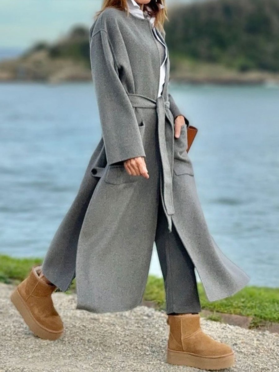 Casual Relaxed Grey Coat